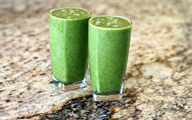 Add more vegetables to your breakfast with a green protein smoothie
