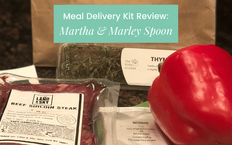Martha & Marley Spoon Meal Delivery Kit